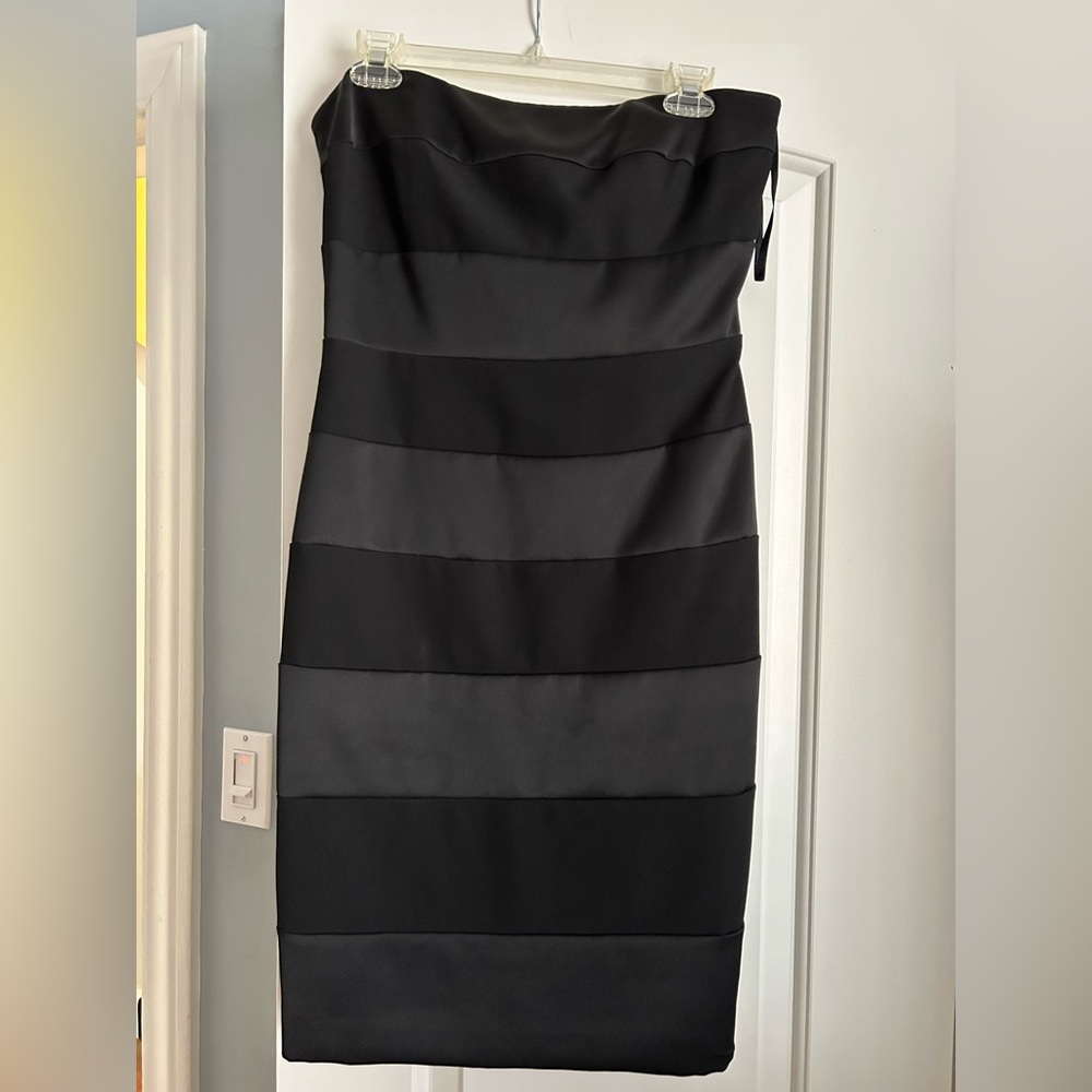 White House Black Market black banded dress